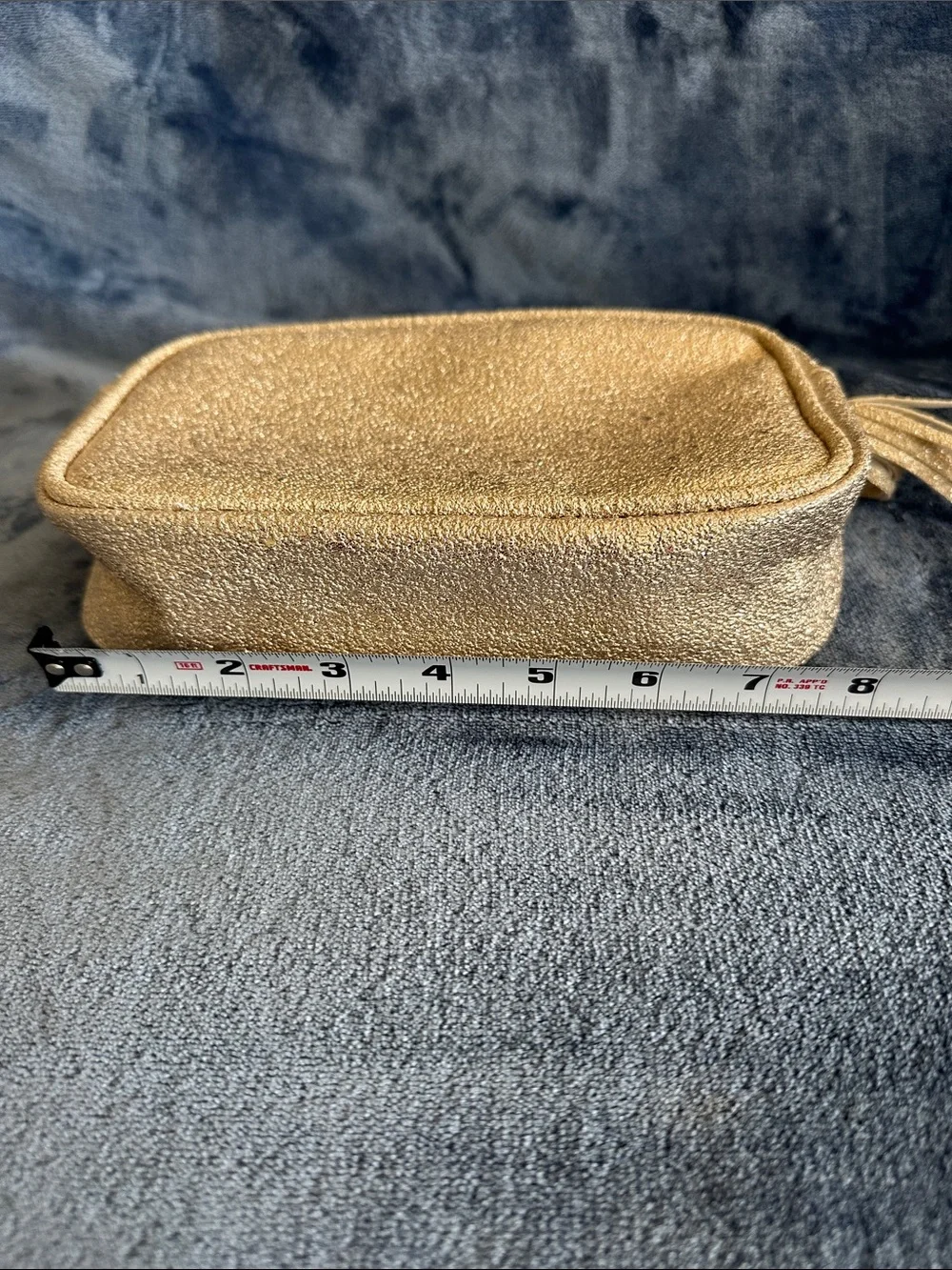 Assorted Women's Cosmetic Pouches - Taupe, Cream & Gold